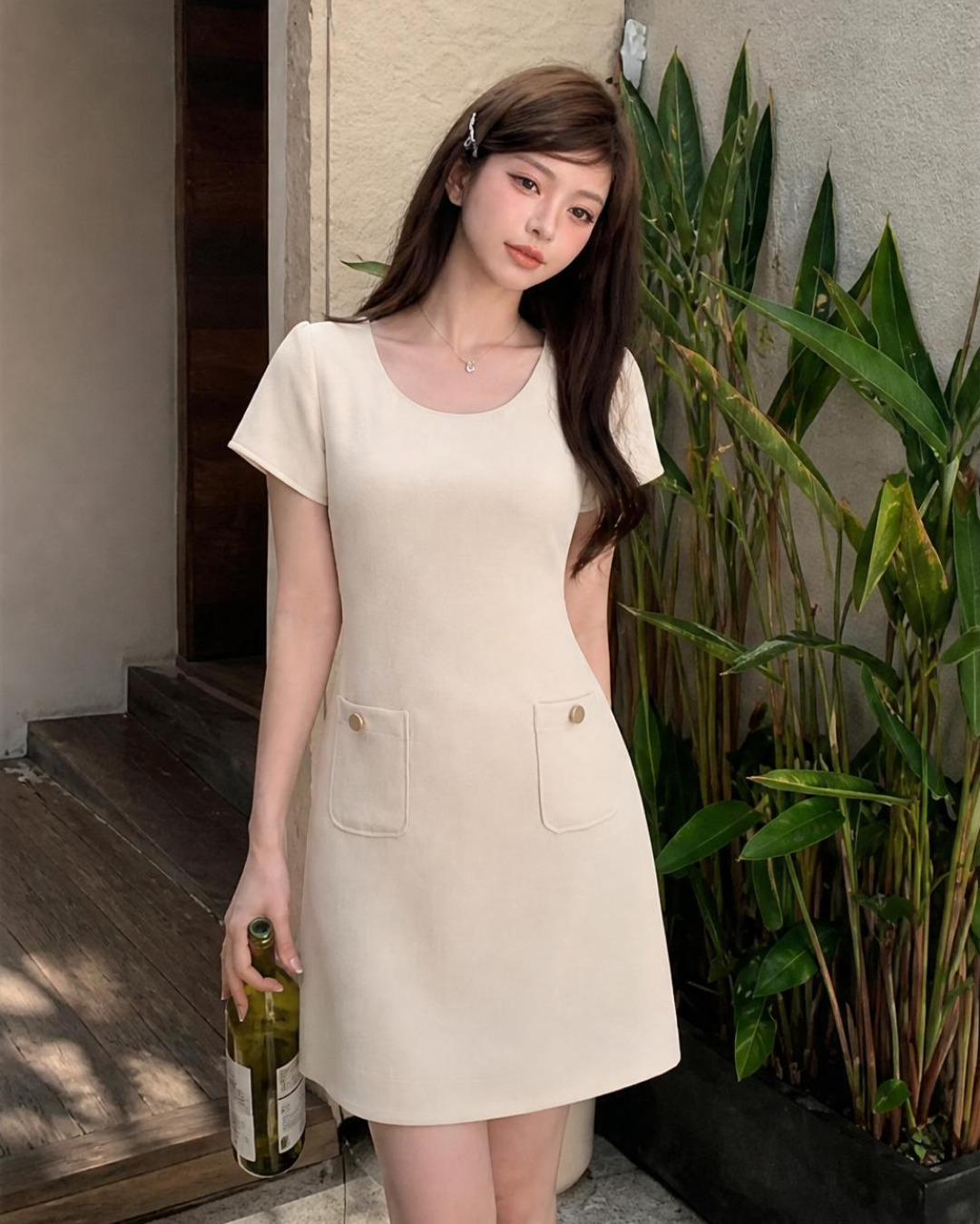Nova – Váy chữ A Chữ A Mini Cánh Sen