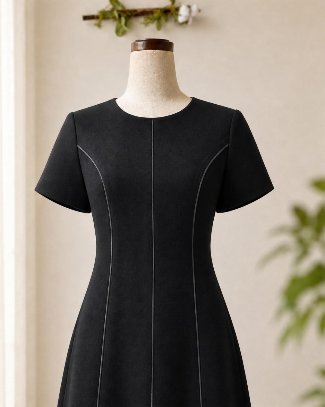 Melvina – Váy Midi Dáng A Thân Bổ Mảnh Lé Màu
